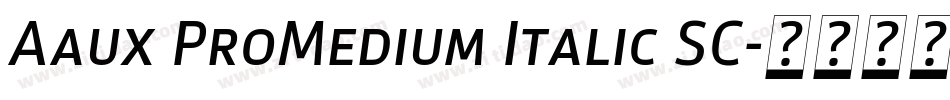 Aaux ProMedium Italic SC字体转换